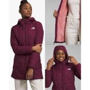 The North Face Women's Shady Glade Insulated Parka Burgundy Purple Size‎ Small
